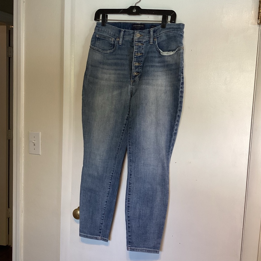 Lucky Brand High Rise Skinny Bridgette Jeans sz 10/30 ankle